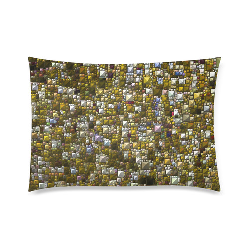Sparkling and glittering, golden by JamColors Custom Zippered Pillow Case 20"x30"(Twin Sides)