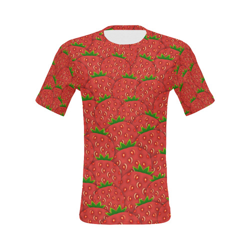 Strawberry Patch All Over Print T-Shirt for Men (USA Size) (Model T40)