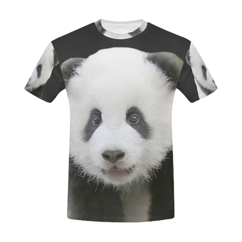 Panda Bear All Over Print T-Shirt for Men (USA Size) (Model T40)