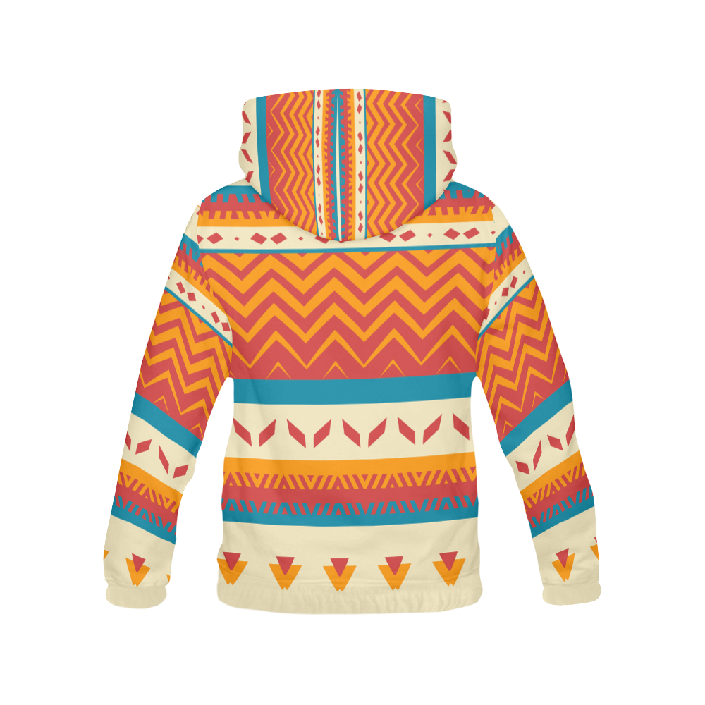 Tribal shapes All Over Print Hoodie for Women (USA Size) (Model H13)