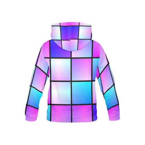 Gradient squares pattern All Over Print Hoodie for Kid (USA Size) (Model H13)