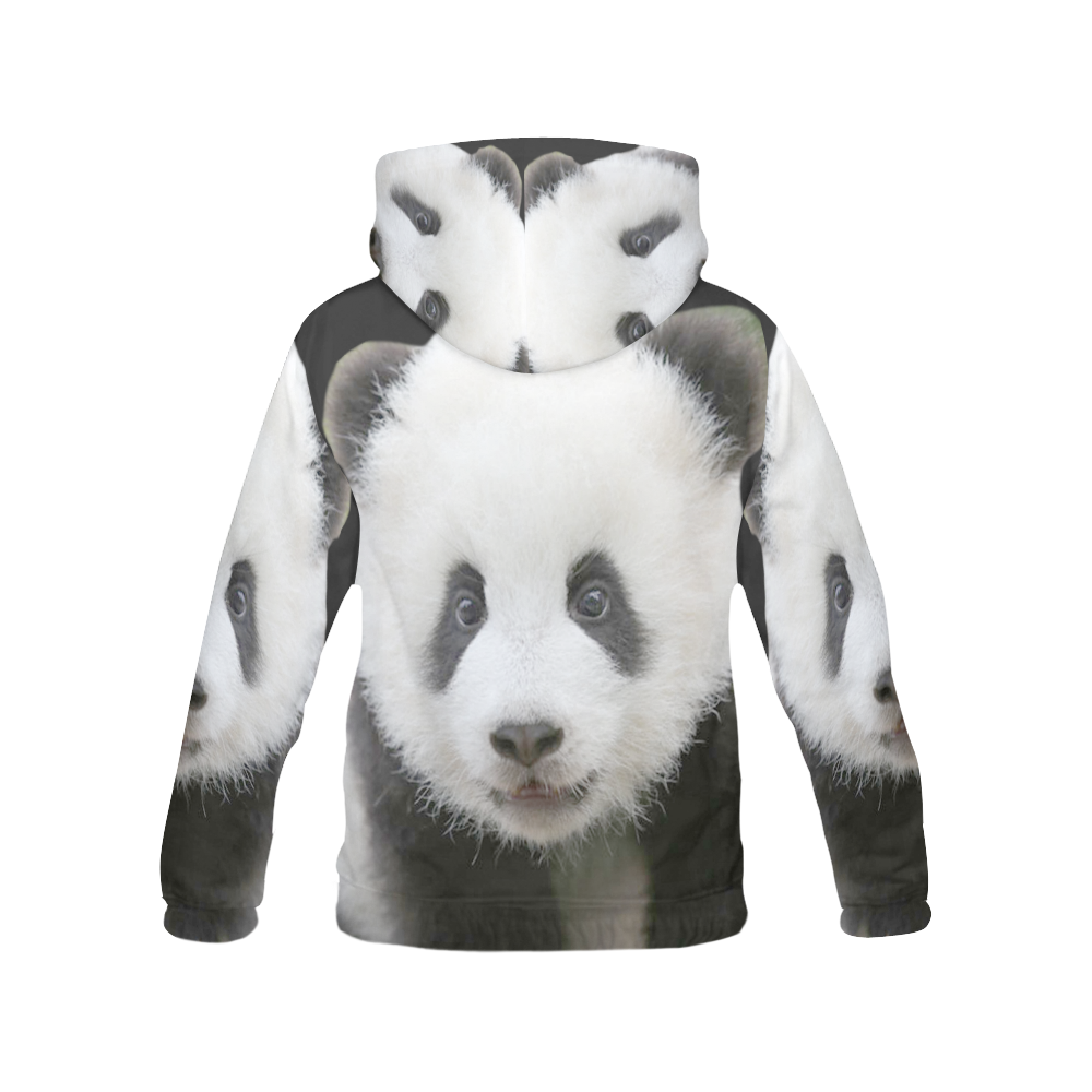 Panda Bear All Over Print Hoodie for Women (USA Size) (Model H13) | ID ...