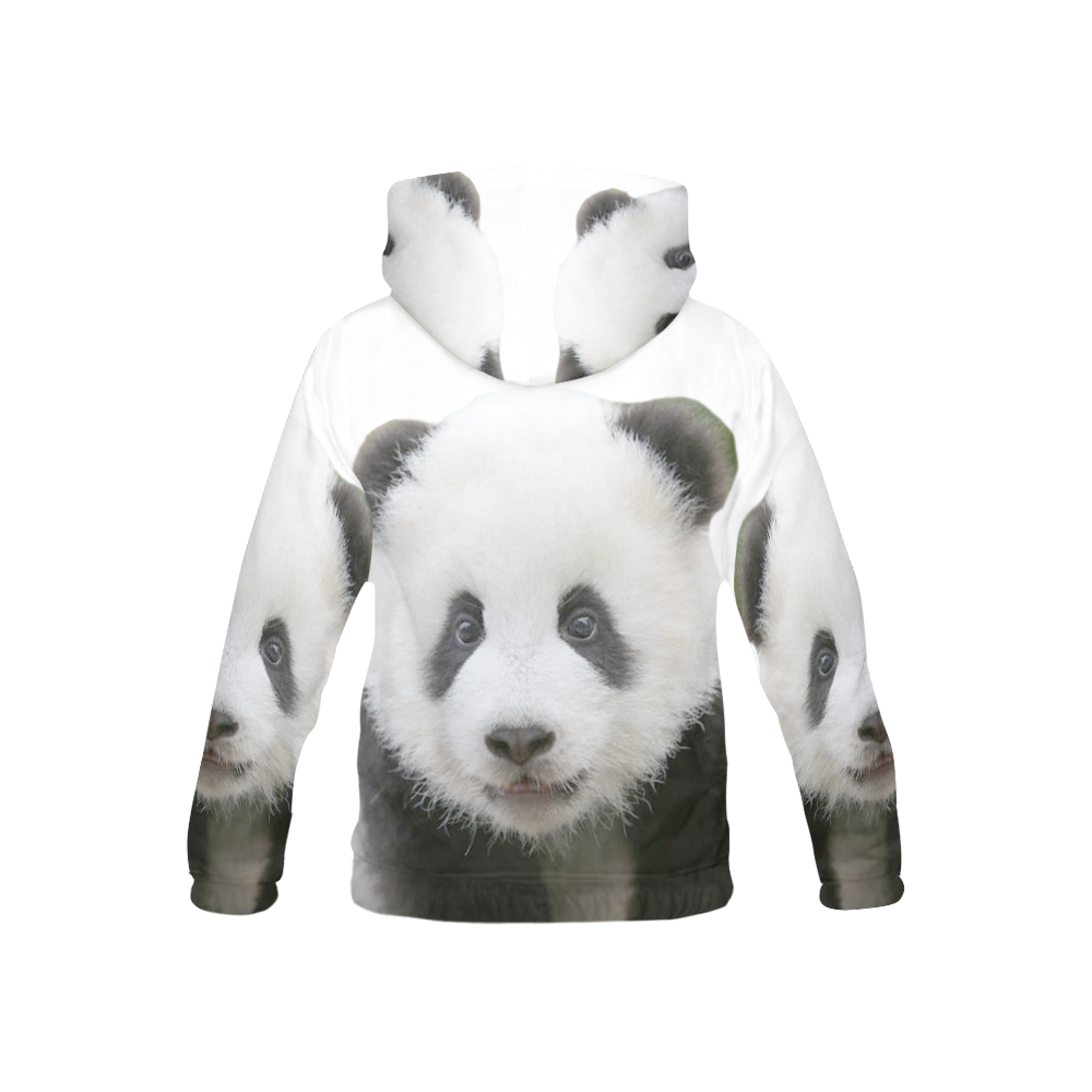 Panda Bear All Over Print Hoodie for Kid (USA Size) (Model H13)