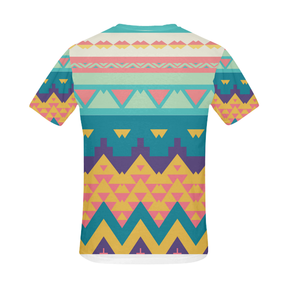 Pastel tribal design All Over Print T-Shirt for Men (USA Size) (Model T40)