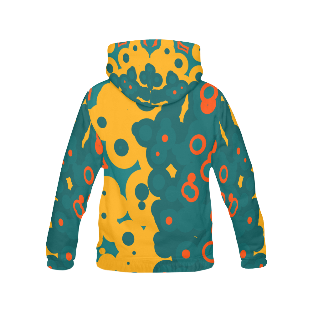 Bubbles All Over Print Hoodie for Women (USA Size) (Model H13)