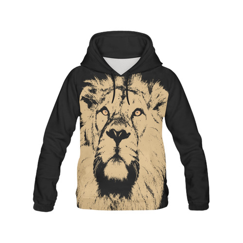 LION All Over Print Hoodie for Men (USA Size) (Model H13)