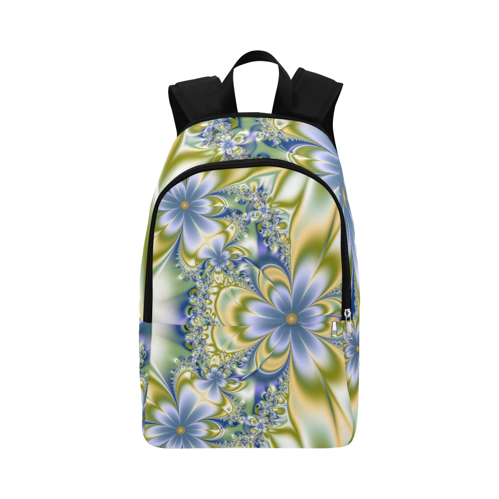 Silky Flowers Fabric Backpack for Adult (Model 1659)