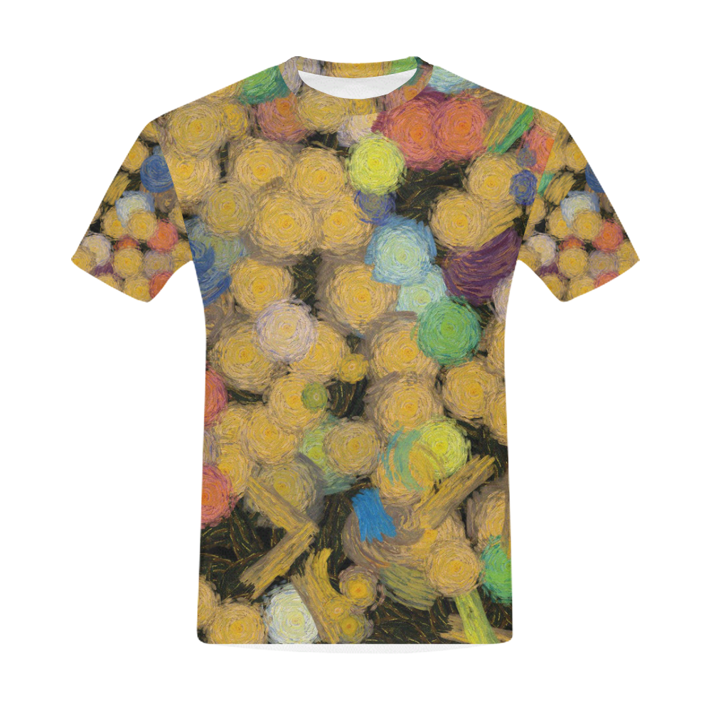 Paint brushes All Over Print T-Shirt for Men (USA Size) (Model T40)