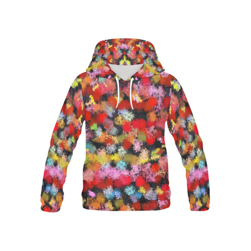 Colorful paint strokes All Over Print Hoodie for Kid (USA Size) (Model H13)