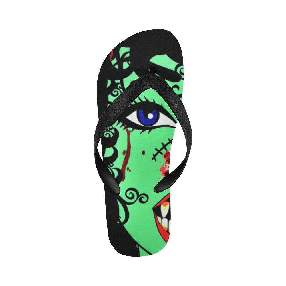 ZinZi the Zombie Flip Flops for Men/Women (Model 040)