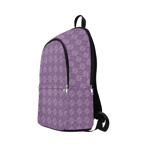 Lilac Jacuard Fabric Backpack for Adult (Model 1659)