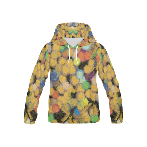 Paint brushes All Over Print Hoodie for Kid (USA Size) (Model H13)