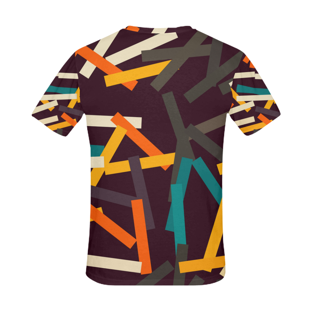 Sticks All Over Print T-Shirt for Men (USA Size) (Model T40)