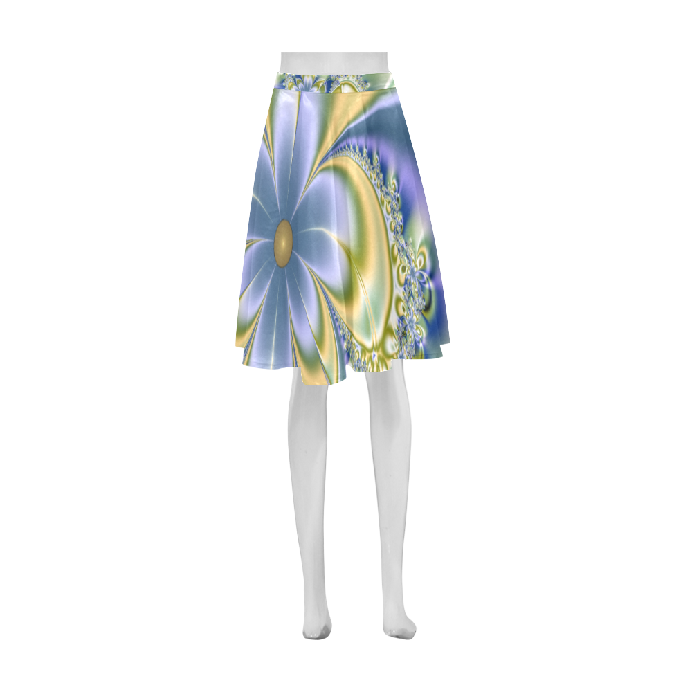 Silky Flowers Athena Women's Short Skirt (Model D15)