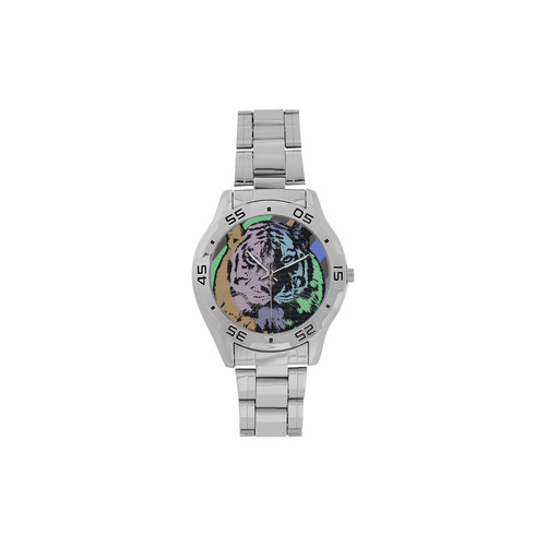 TIGER COLOR Men's Stainless Steel Analog Watch(Model 108)