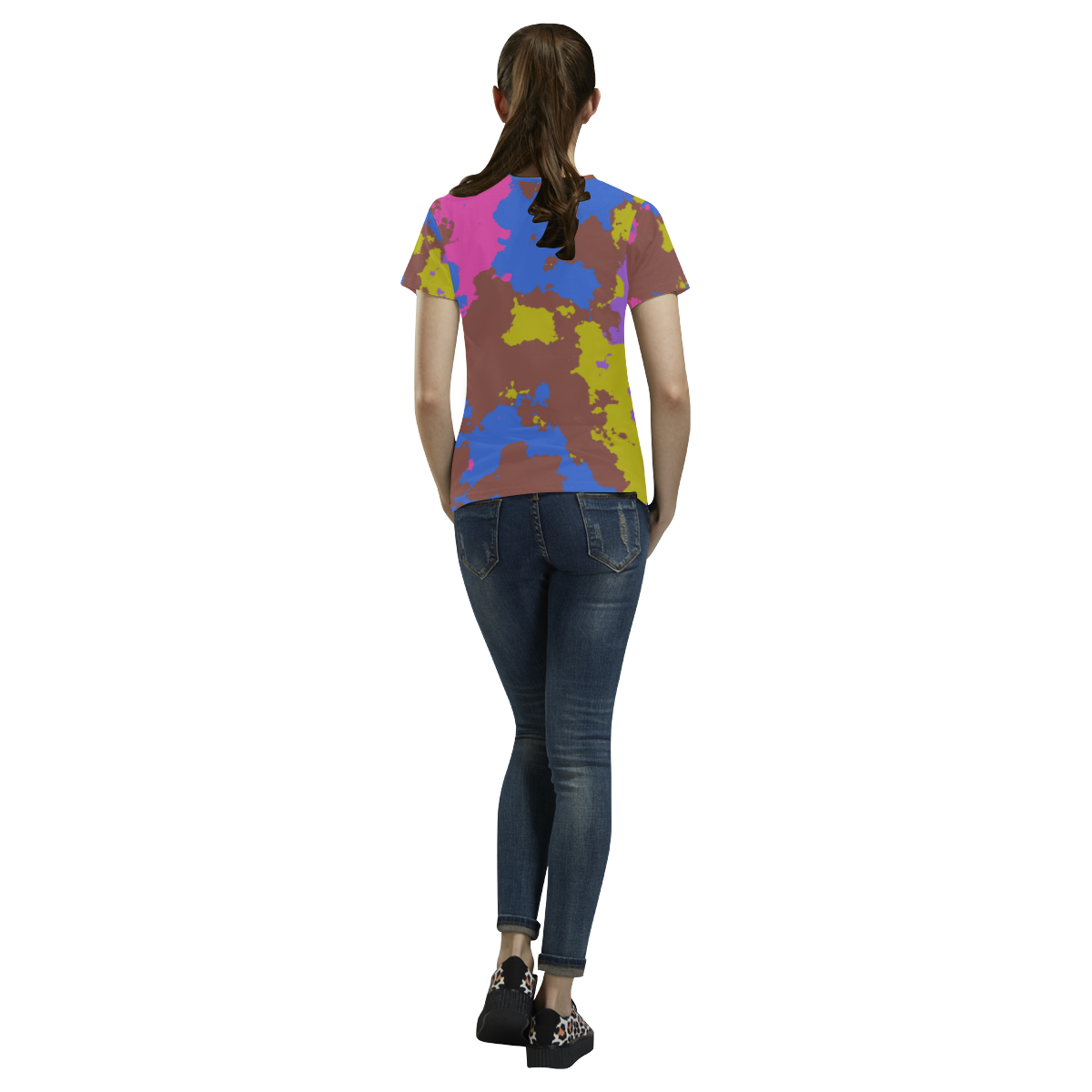 Retro texture All Over Print T-Shirt for Women (USA Size) (Model T40)