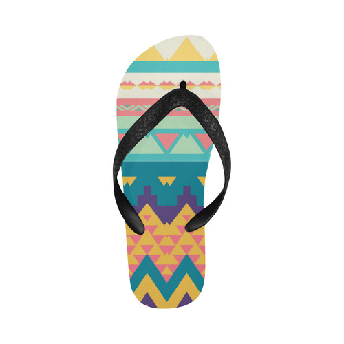 Pastel tribal design Flip Flops for Men/Women (Model 040)
