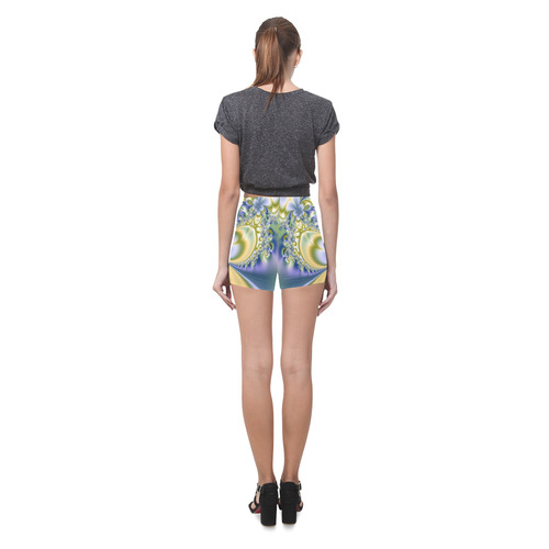 Silky Flowers Briseis Skinny Shorts (Model L04)
