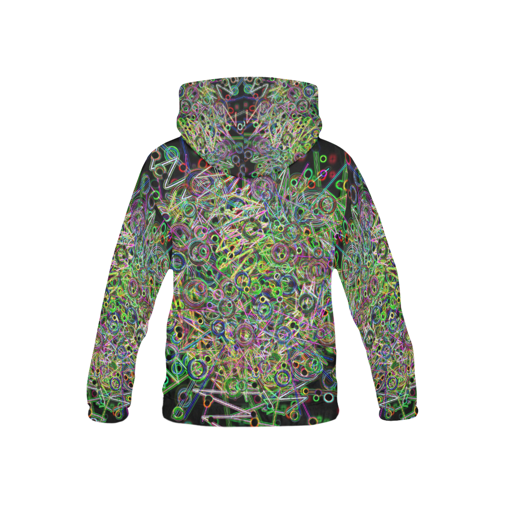 Disco Lights All Over Print Hoodie for Kid (USA Size) (Model H13)
