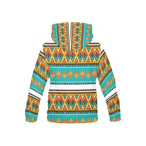 Tribal design in retro colors All Over Print Hoodie for Kid (USA Size) (Model H13)