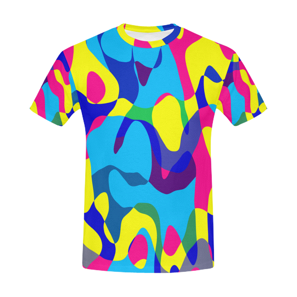 Colorful chaos All Over Print T-Shirt for Men (USA Size) (Model T40)