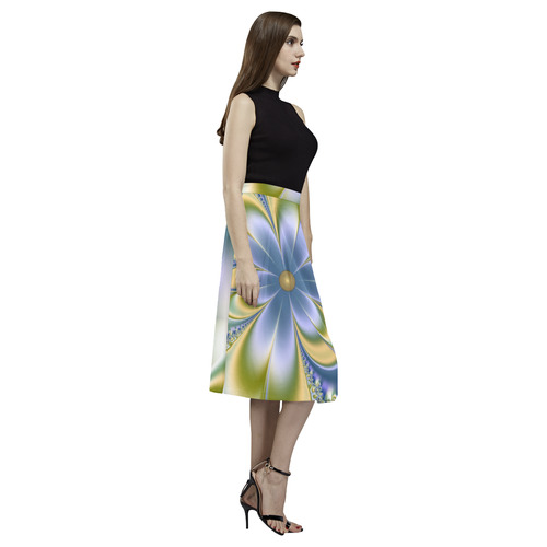 Silky Flowers Aoede Crepe Skirt (Model D16)
