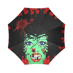 ZinZi the Zombie red Foldable Umbrella (Model U01)