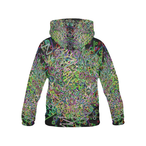 Disco Lights All Over Print Hoodie for Women (USA Size) (Model H13)