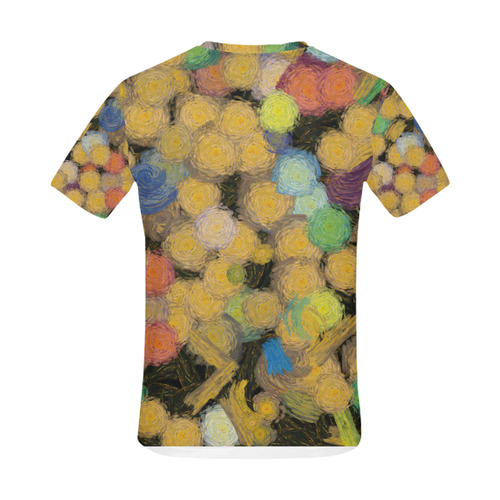 Paint brushes All Over Print T-Shirt for Men (USA Size) (Model T40)