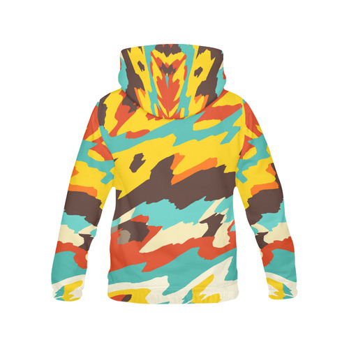 Wavy retro  texture All Over Print Hoodie for Women (USA Size) (Model H13)
