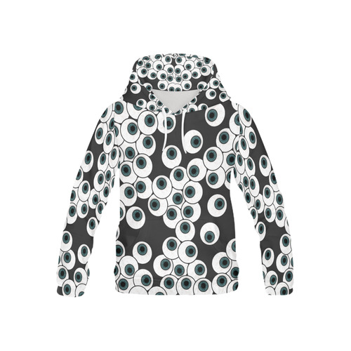 Eyeballs - Eyeing You Up! All Over Print Hoodie for Kid (USA Size) (Model H13)