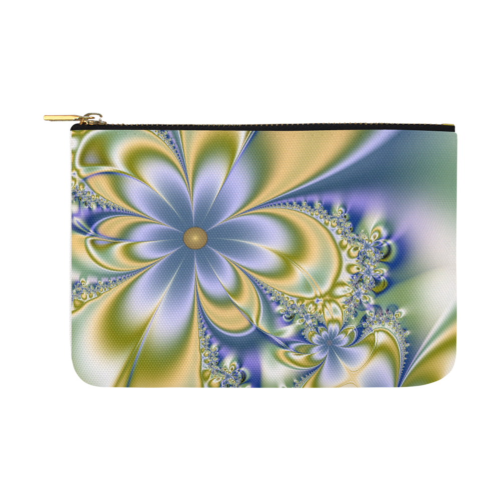 Silky Flowers Carry-All Pouch 12.5''x8.5''