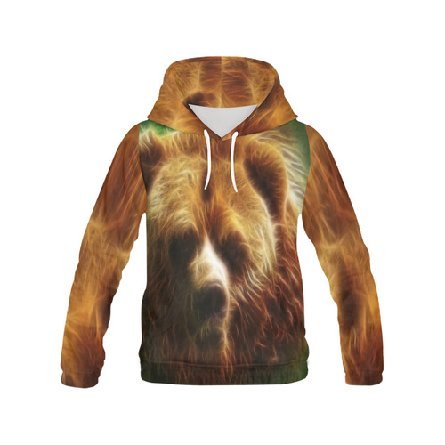 Awesome Grumpy Bear All Over Print Hoodie for Men (USA Size) (Model H13)