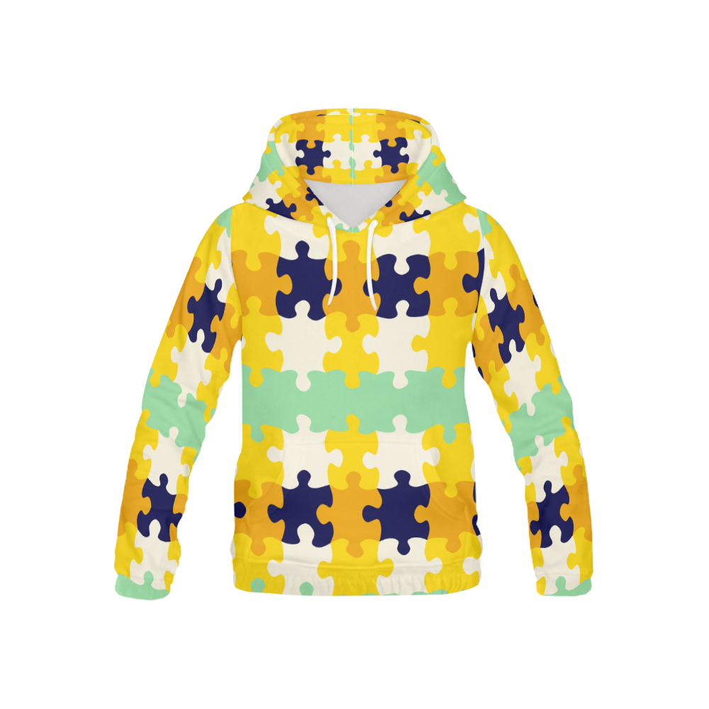 Puzzle pieces All Over Print Hoodie for Kid (USA Size) (Model H13)