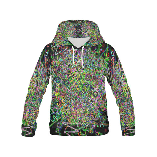 Disco Lights All Over Print Hoodie for Men (USA Size) (Model H13)