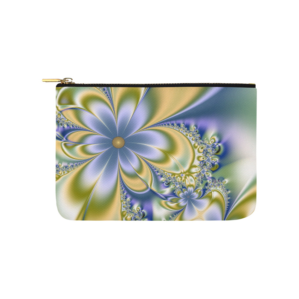 Silky Flowers Carry-All Pouch 9.5''x6''