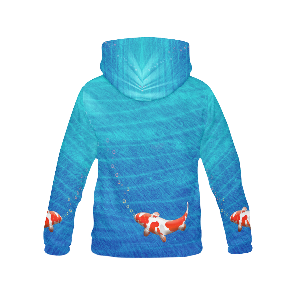 the last koi All Over Print Hoodie for Women (USA Size) (Model H13)