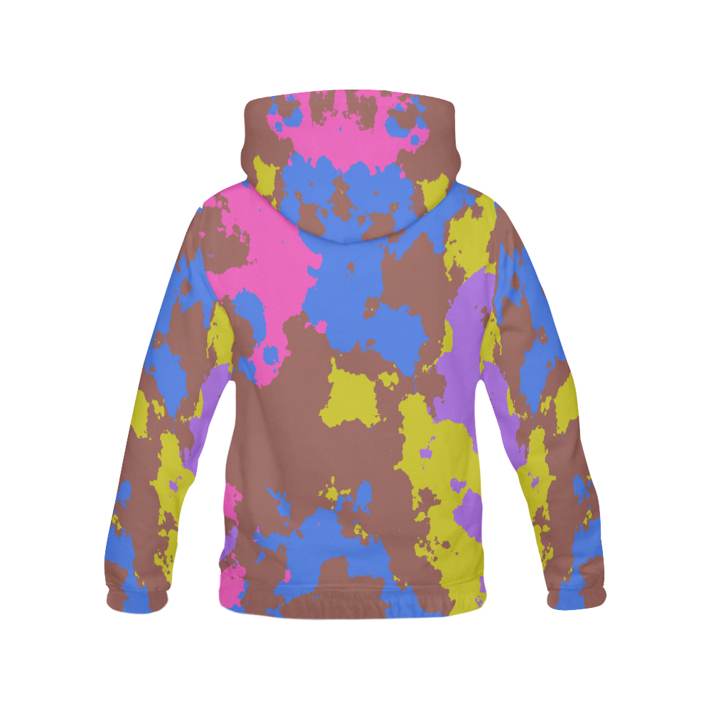 Retro texture All Over Print Hoodie for Women (USA Size) (Model H13)