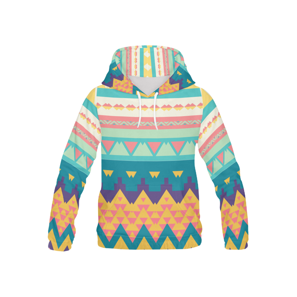 Pastel tribal design All Over Print Hoodie for Kid (USA Size) (Model H13)