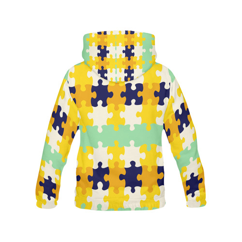 Puzzle pieces All Over Print Hoodie for Men (USA Size) (Model H13)