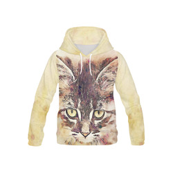 watercolor cat All Over Print Hoodie for Kid (USA Size) (Model H13)
