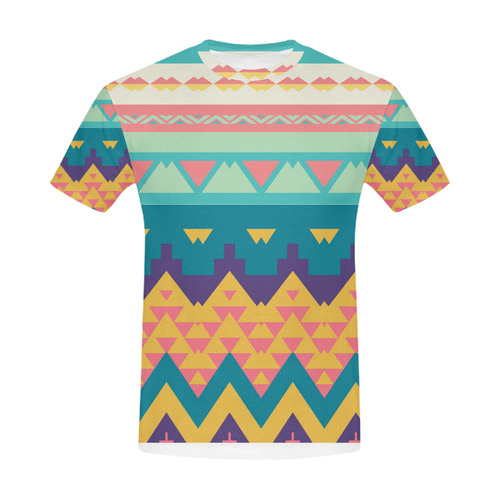 Pastel tribal design All Over Print T-Shirt for Men (USA Size) (Model T40)