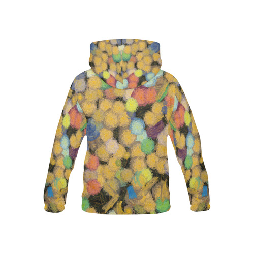 Paint brushes All Over Print Hoodie for Kid (USA Size) (Model H13)