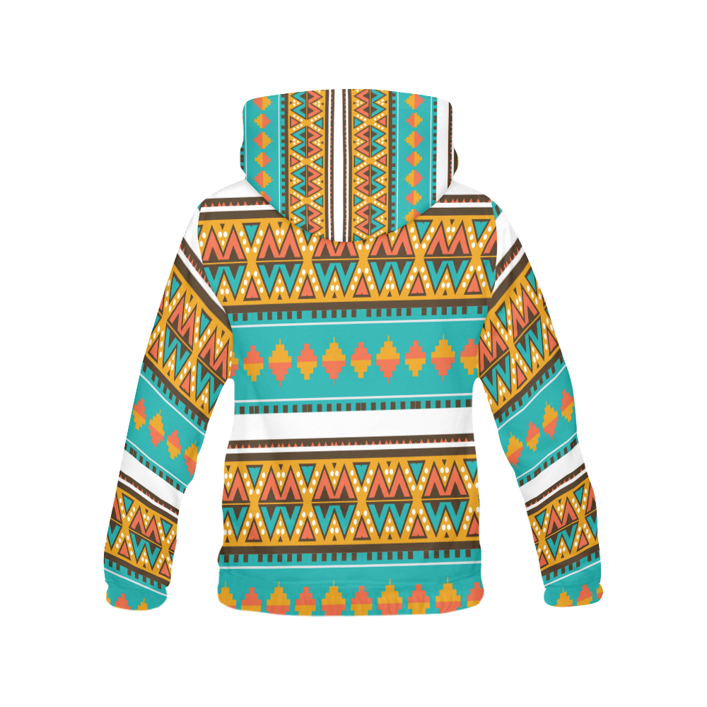 Tribal design in retro colors All Over Print Hoodie for Men (USA Size) (Model H13)