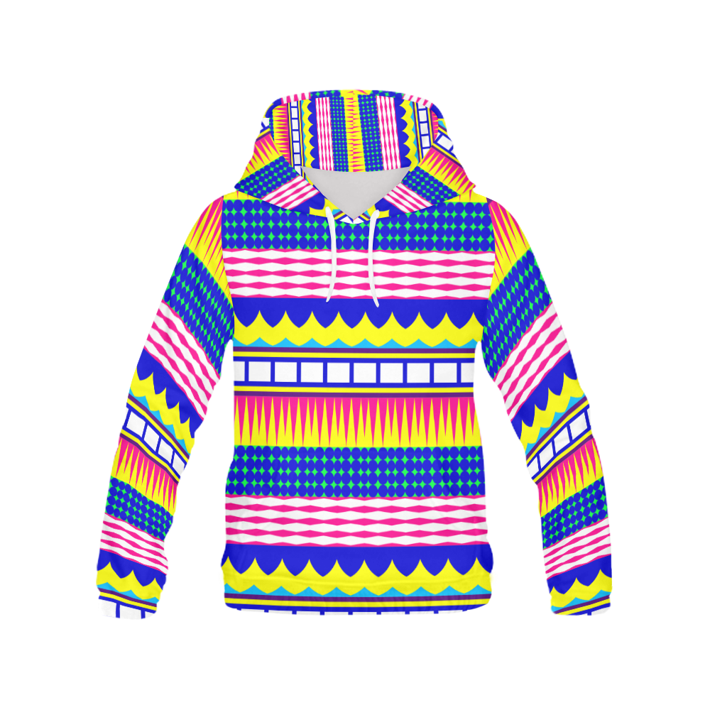 Rectangles waves and circles All Over Print Hoodie for Men (USA Size) (Model H13)