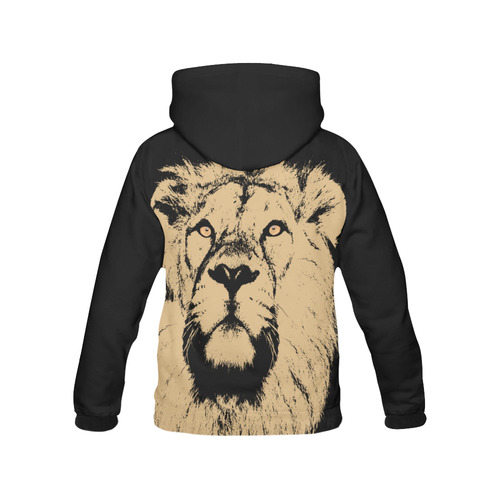 LION All Over Print Hoodie for Men (USA Size) (Model H13)