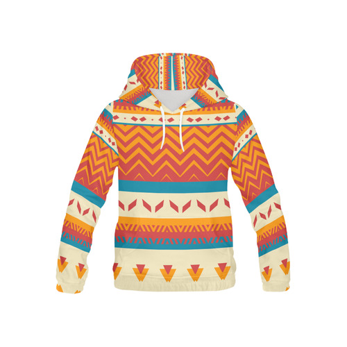 Tribal shapes All Over Print Hoodie for Kid (USA Size) (Model H13)