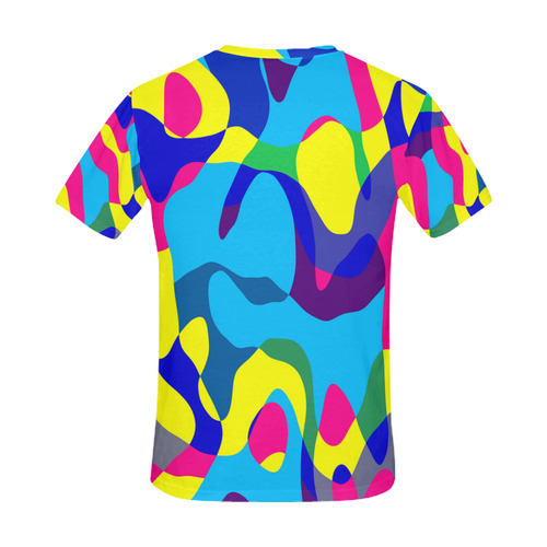 Colorful chaos All Over Print T-Shirt for Men (USA Size) (Model T40)