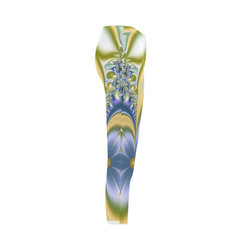 Silky Flowers Capri Legging (Model L02)