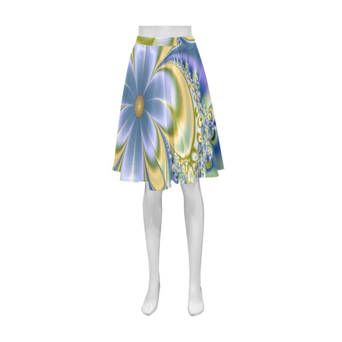 Silky Flowers Athena Women's Short Skirt (Model D15)